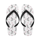 Watercolor cute rabbit pattern Unisex Flip Flops