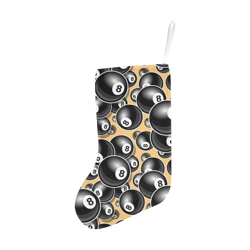 Billiard Ball Pattern Print Design 04 Christmas Stocking