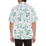 Crocodile diver pattern Men's All Over Print Hawaiian Shirt