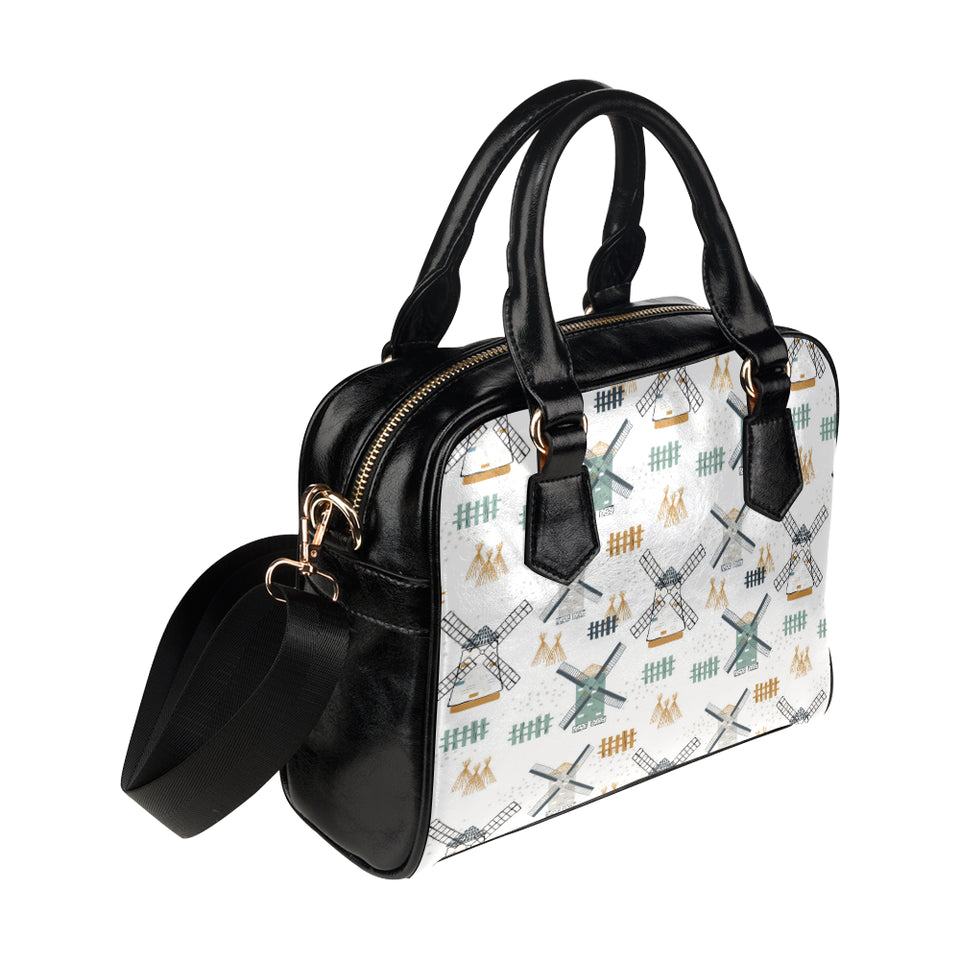 windmill pattern Shoulder Handbag