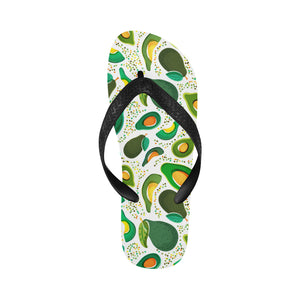 Avocado design pattern Unisex Flip Flops