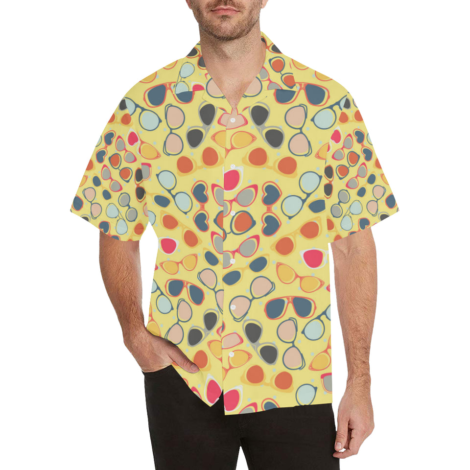 Sun Glasses Pattern Print Design 05 Men's All Over Print Hawaiian Shirt (Model T58)