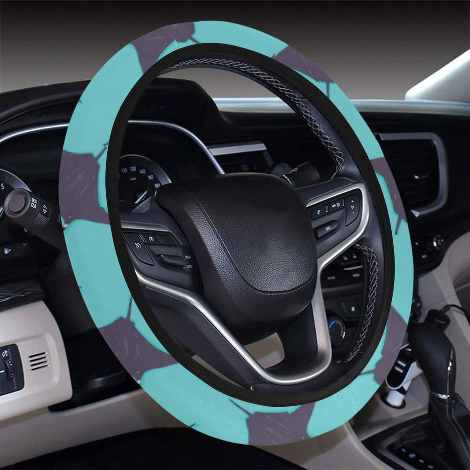 Stingray Pattern Print Design 02 Car Steering Wheel Cover