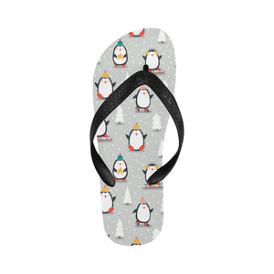 Cute Penguin christmas pattern Unisex Flip Flops