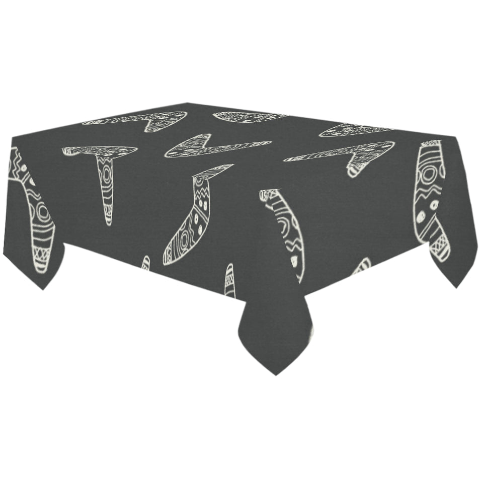 Hand drawn boomerang Australian aboriginal ornamen Tablecloth