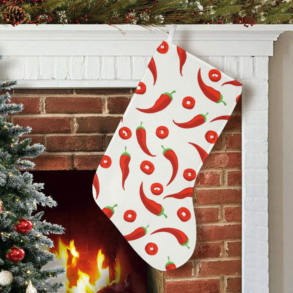 Chili pattern Christmas Stocking