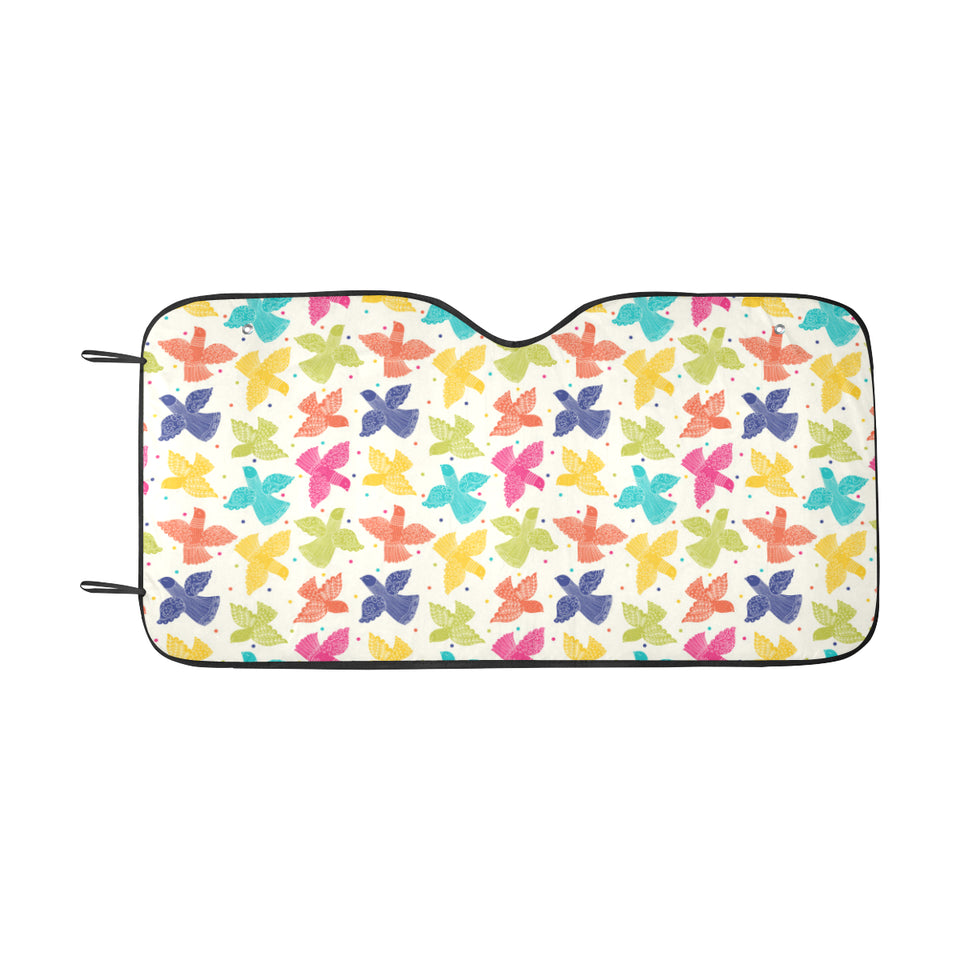 Pigeon Pattern Print Design 01 Car Sun Shade