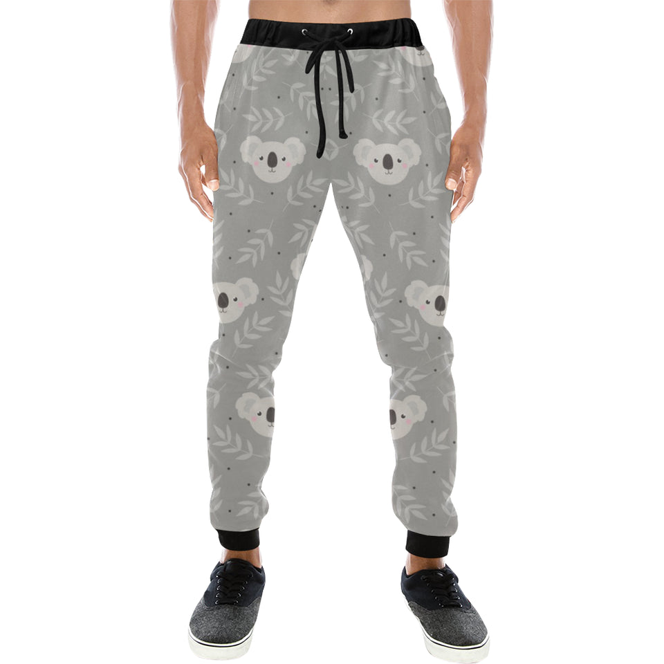 Cute koala leaves pattern Unisex Casual Sweatpants