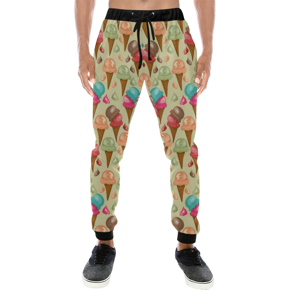 Colorful ice cream pattern Unisex Casual Sweatpants