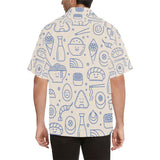 Cute sushi icon pattern Men's All Over Print Hawaiian Shirt