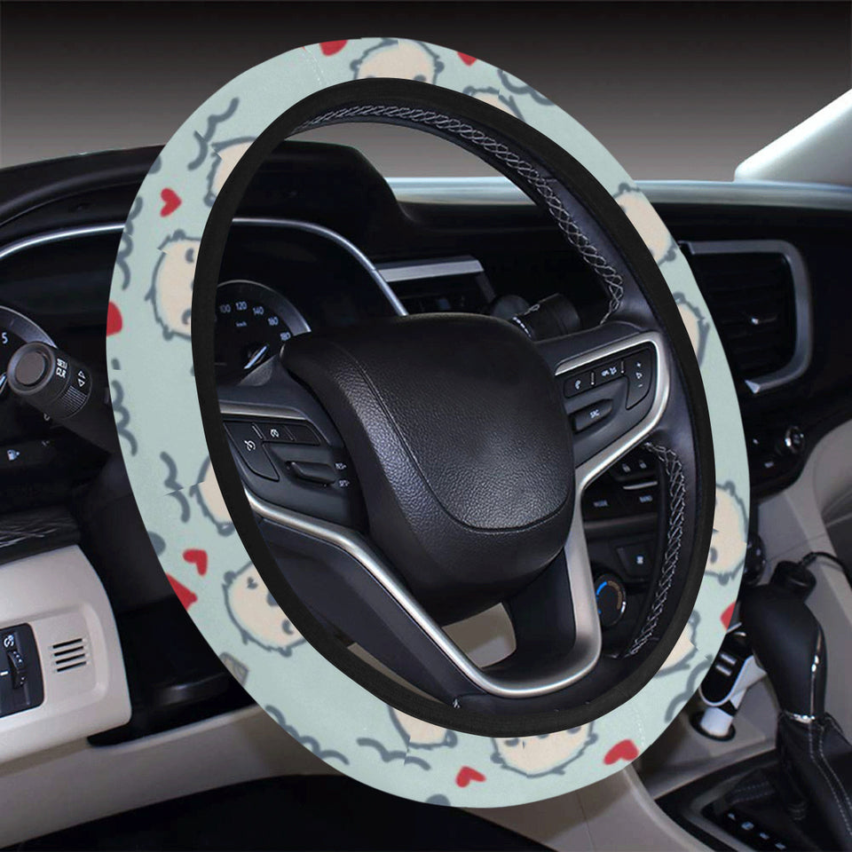Lovely Sea Otter Pattern Car Steering Wheel Cover