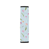 Watercolor Tulips pattern Car Seat Belt Cover
