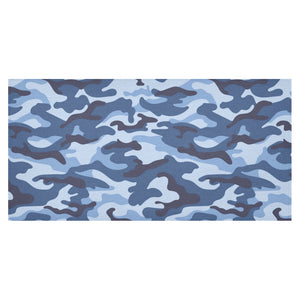Blue camouflage pattern Tablecloth