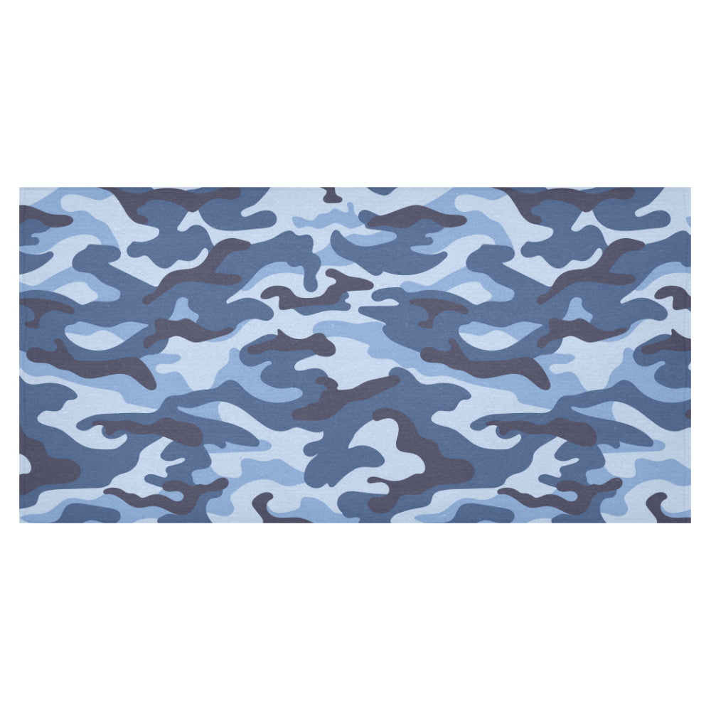 Blue camouflage pattern Tablecloth