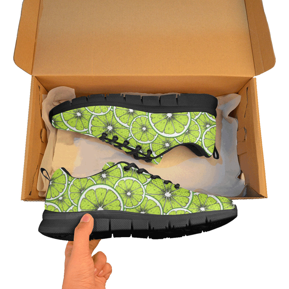 Slices of Lime design pattern Men's Sneaker Shoes
