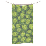 Hop pattern Hop cone background Bath Towel