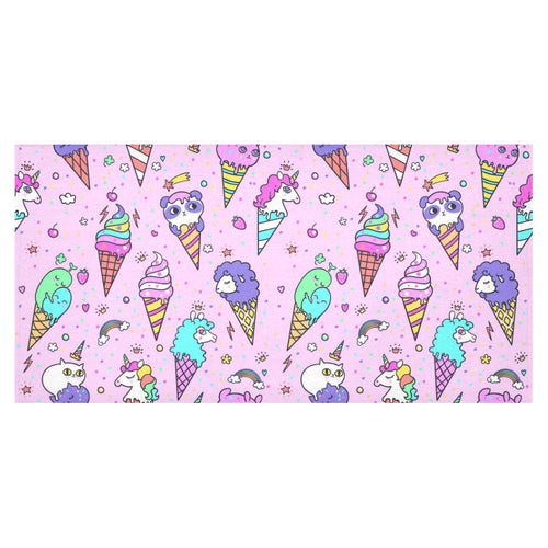 Cute ice cream cone animal pattern Tablecloth
