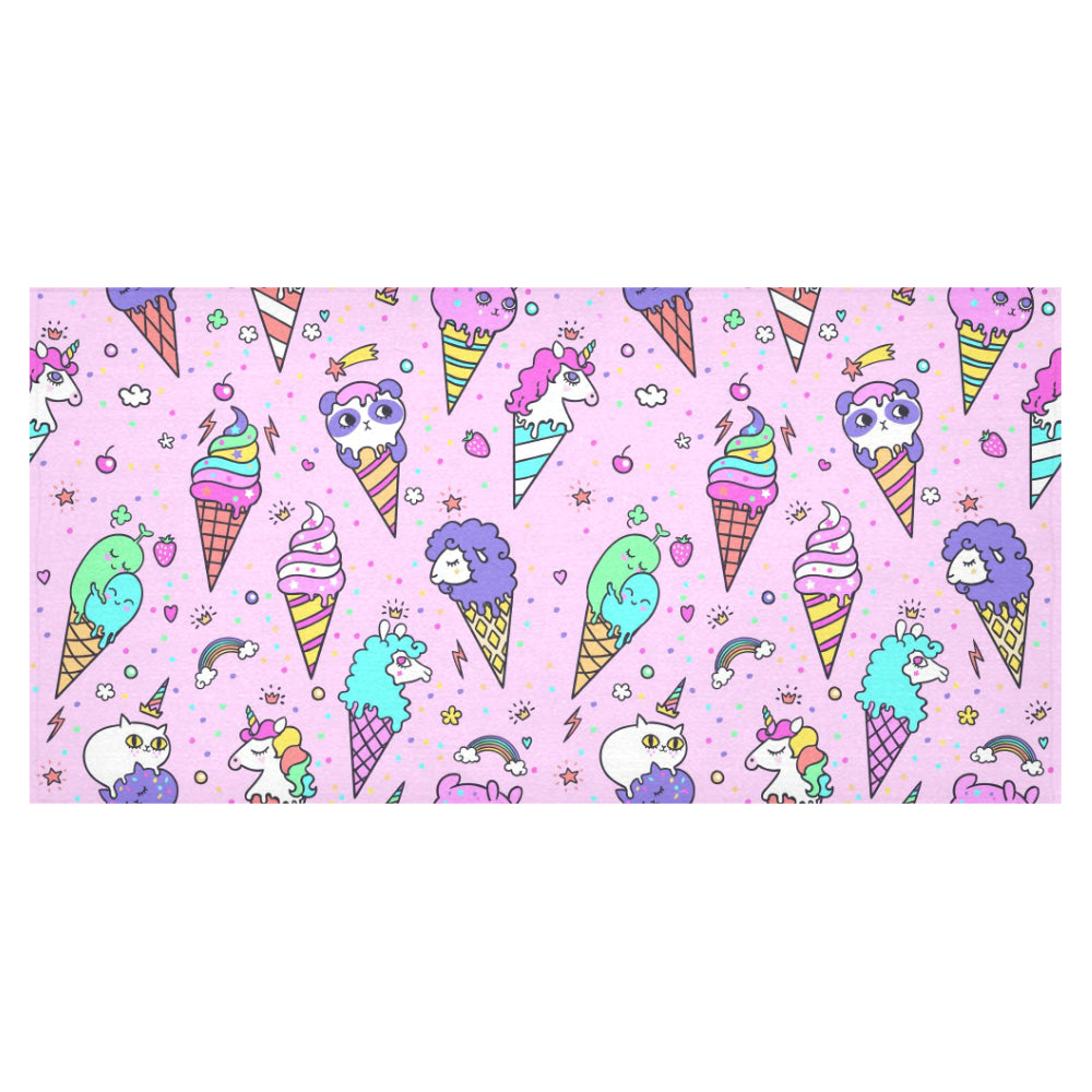 Cute ice cream cone animal pattern Tablecloth