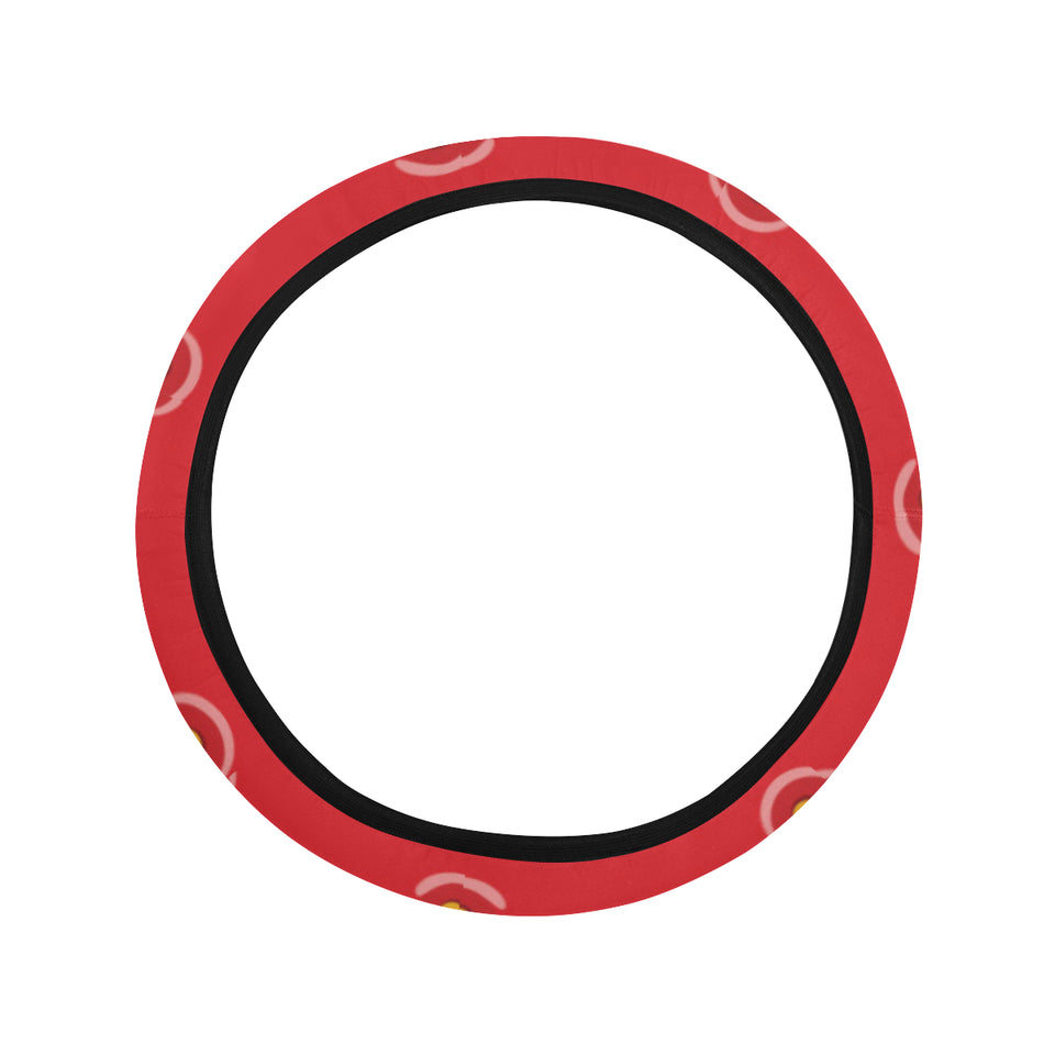 strawberry texture skin pattern Car Steering Wheel Cover