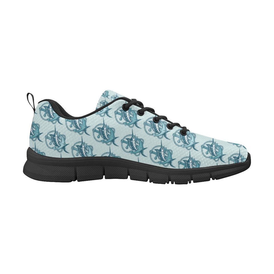 Swordfish Pattern Print Design 05 Women's Sneaker Shoes