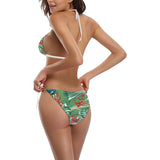 heliconia palm and monstera  leaves pattern Sexy Bikinis Two-Piece Swimsuits