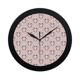 Cute goat pattern Elegant Black Wall Clock
