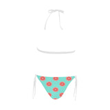 Grapefruit green background Sexy Bikinis Two-Piece Swimsuits