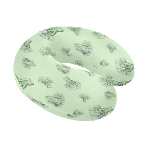 broccoli sketch pattern U-Shaped Travel Neck Pillow