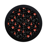 fox sleeping fox pattern Elegant Black Wall Clock