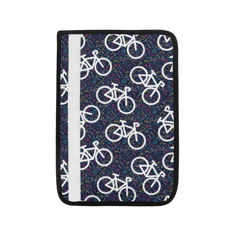 Bicycle Pattern Print Design 03 Car Seat Belt Cover