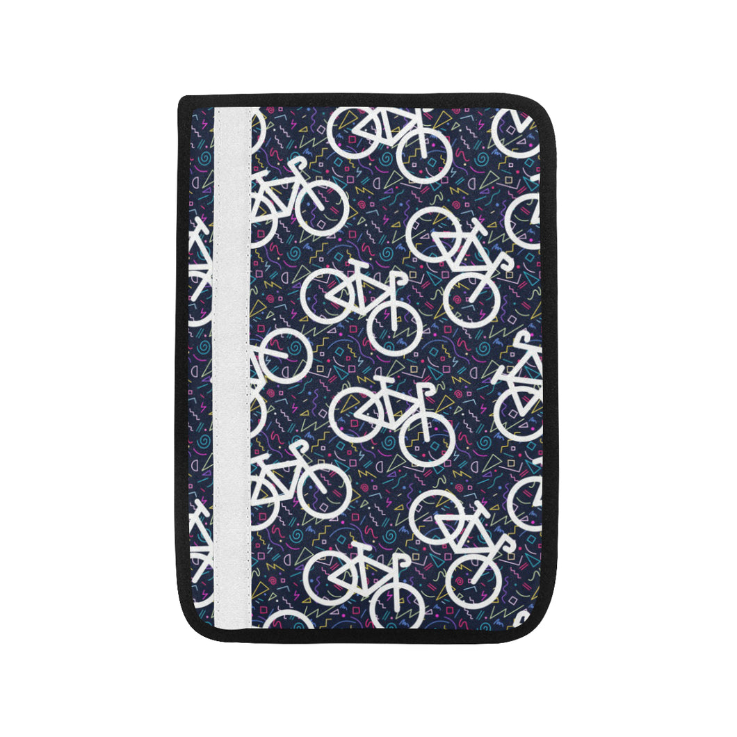Bicycle Pattern Print Design 03 Car Seat Belt Cover