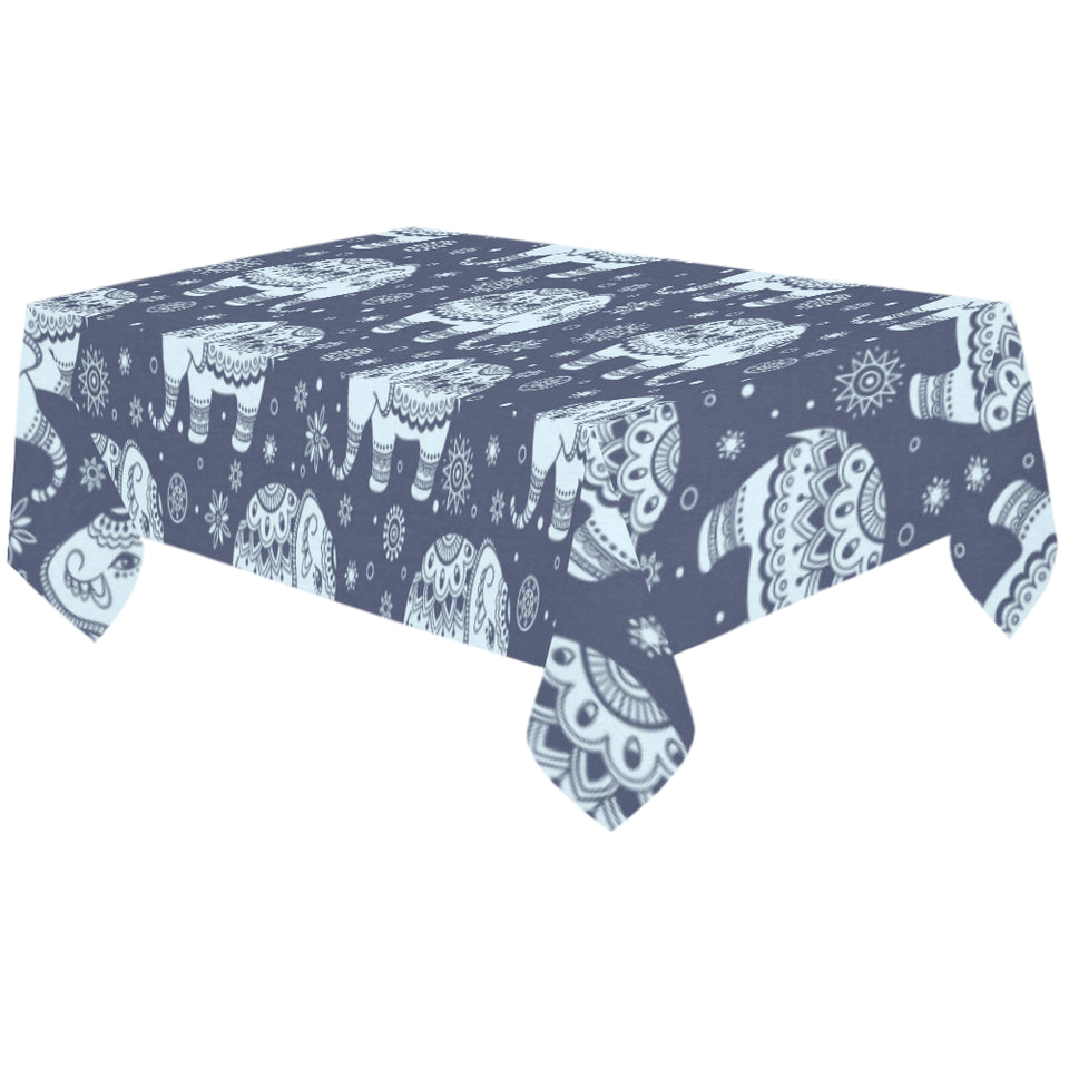Elephant tribal design pattern Tablecloth