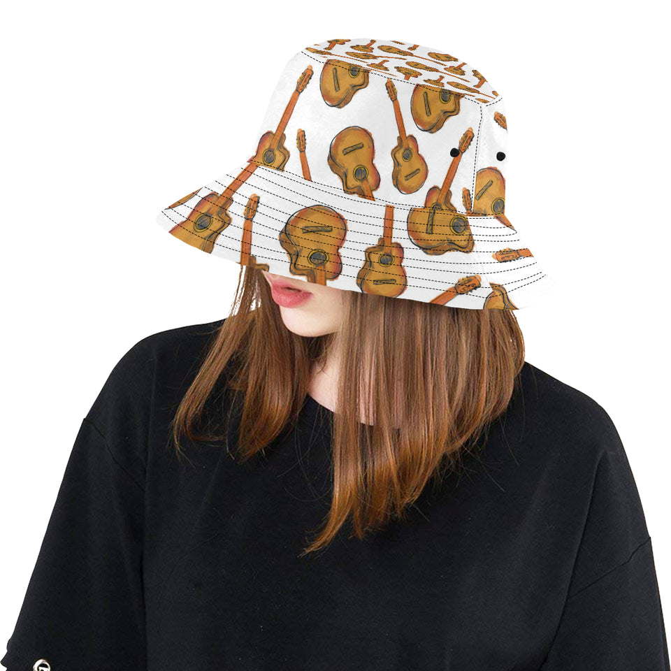 Paint Guitar Pattern Unisex Bucket Hat