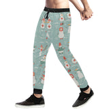 Cute snowman pattern Unisex Casual Sweatpants