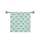 Kangaroo pattern background Bath Towel