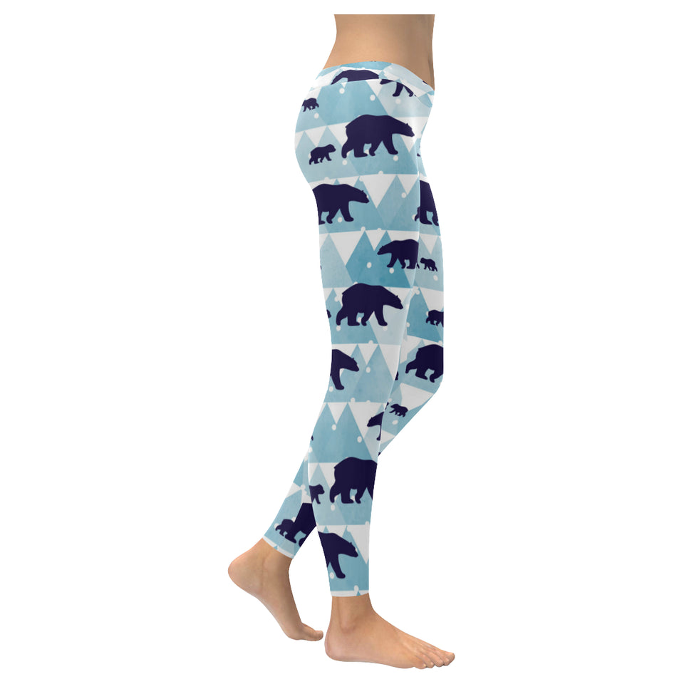 polar bear winter snow pattern Women's Legging Fulfilled In US