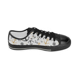 Anchors Rudders pattern Kids' Boys' Girls' Low Top Canvas Shoes Black