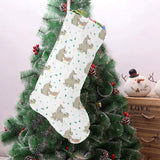 Cute Rhino pattern background Christmas Stocking