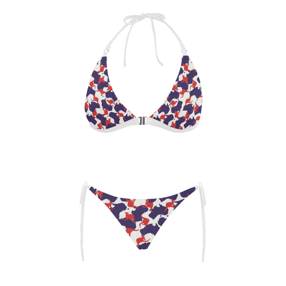 Kangaroo Australian pattern Sexy Bikinis Two-Piece Swimsuits
