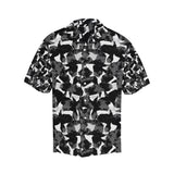 Crow illustration pattern Men's All Over Print Hawaiian Shirt