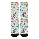 Cute Crocodile Pattern Crew Socks
