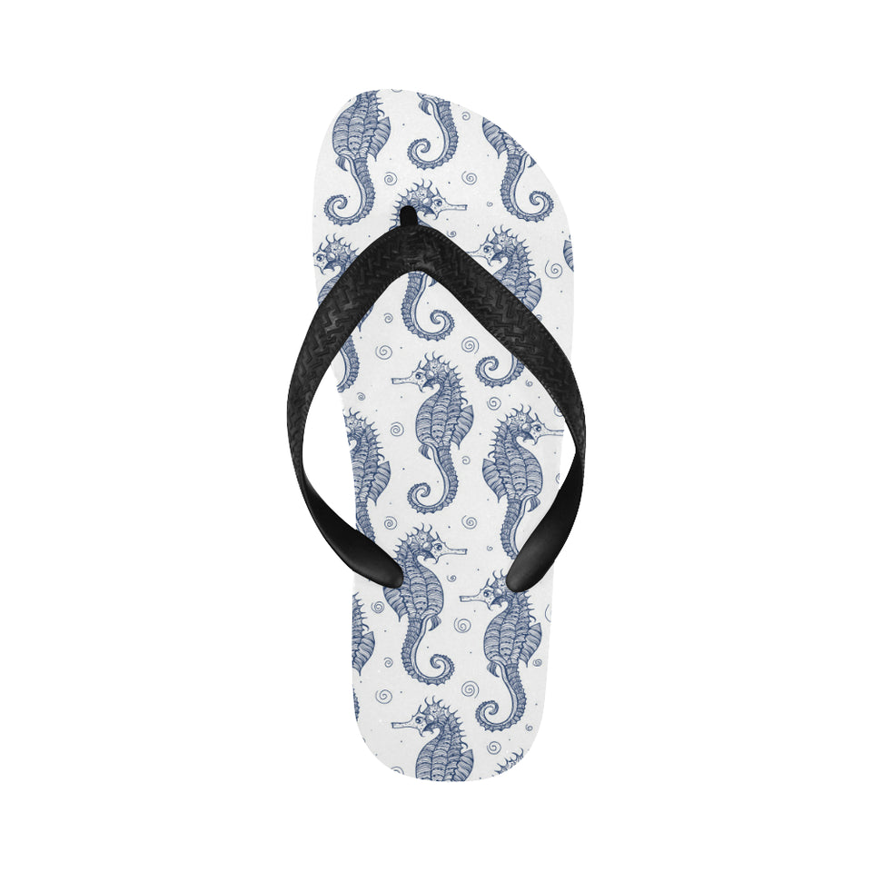 Seahorse pattern background Unisex Flip Flops