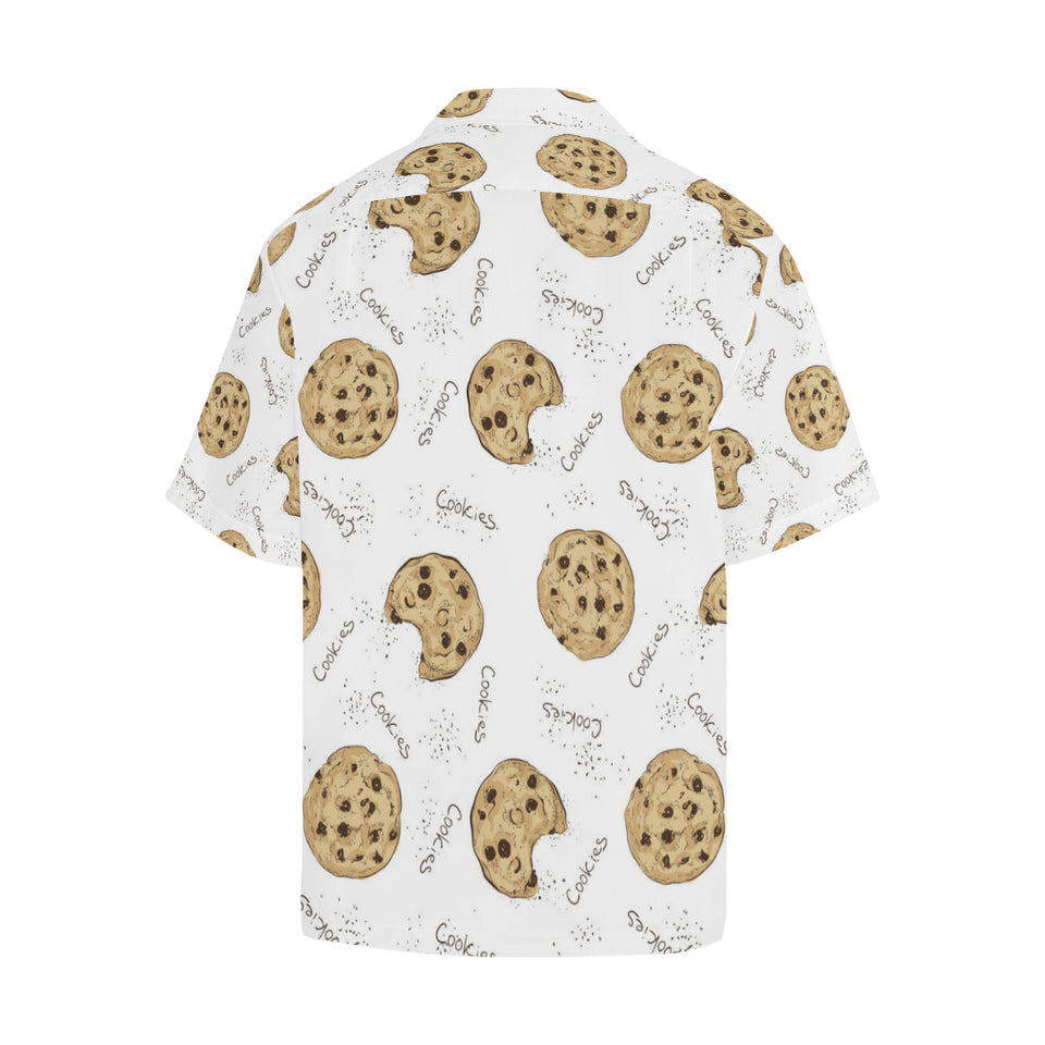 Sketch style cookie pattern Men's All Over Print Hawaiian Shirt