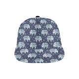 Elephant tribal design pattern All Over Print Snapback Cap