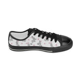 Watercolor cute rabbit pattern Kids' Boys' Girls' Low Top Canvas Shoes Black