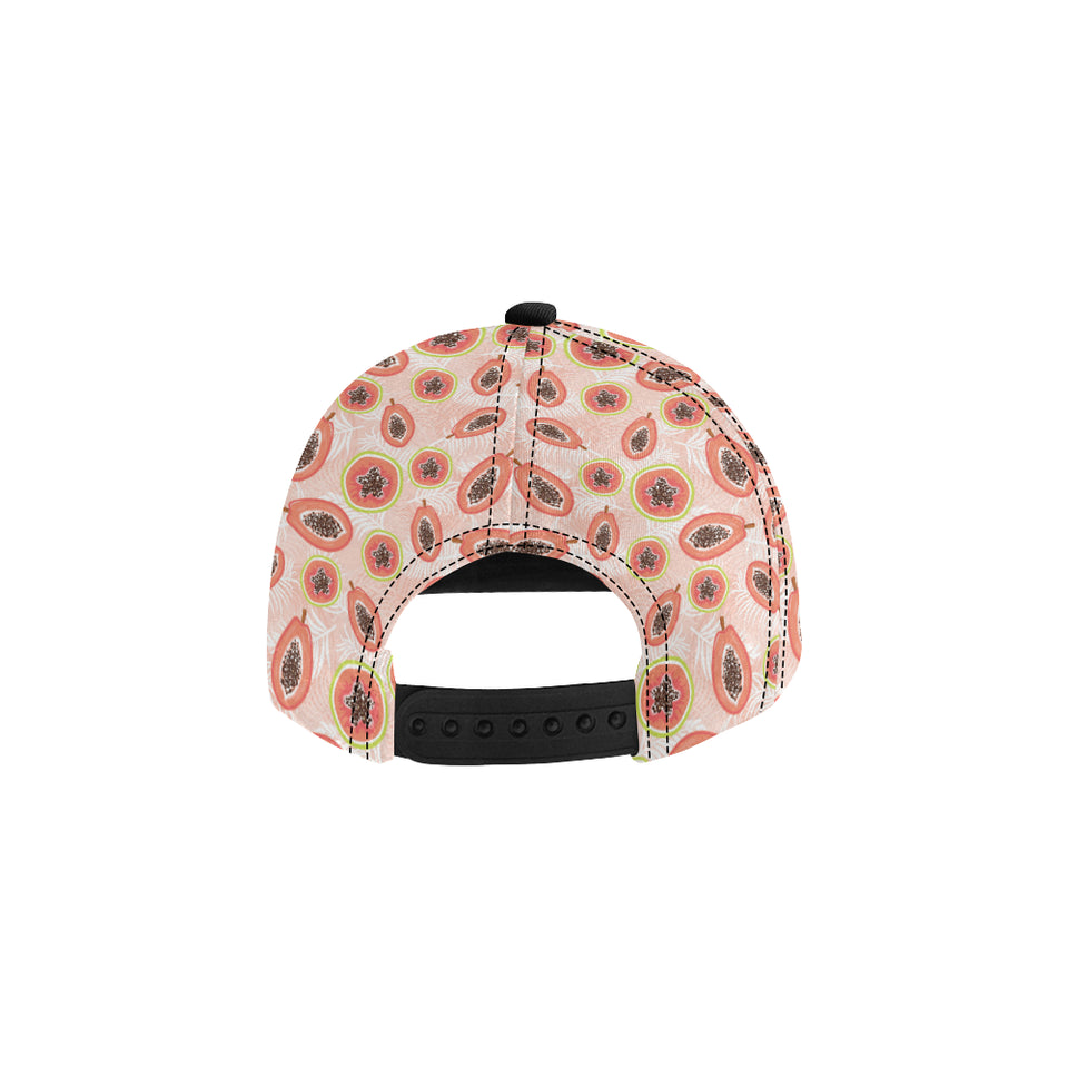 papaya leaves pattern All Over Print Snapback Cap