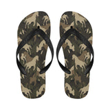 Horse Camouflage Pattern Unisex Flip Flops