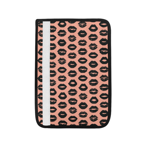 Lips Pattern Print Design 02 Car Seat Belt Cover