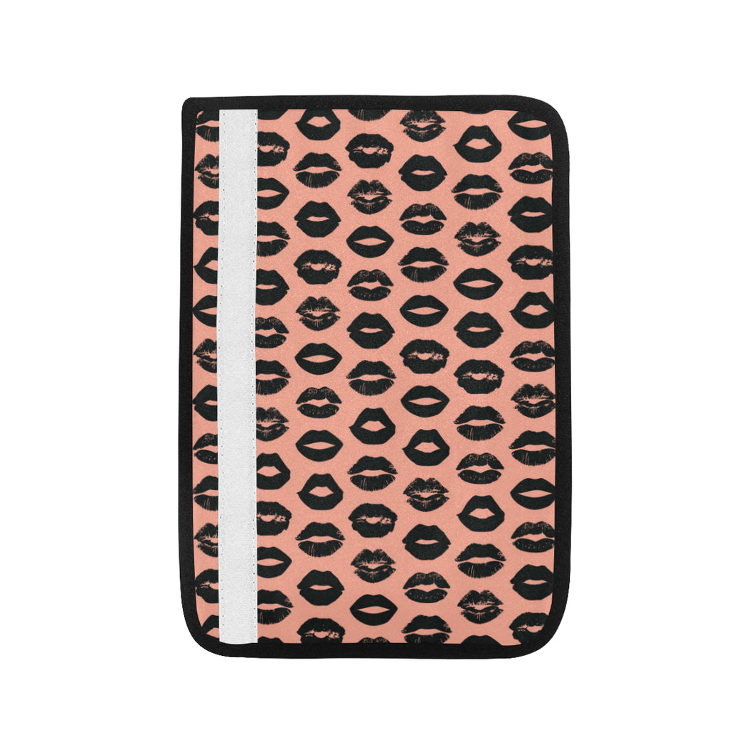 Lips Pattern Print Design 02 Car Seat Belt Cover