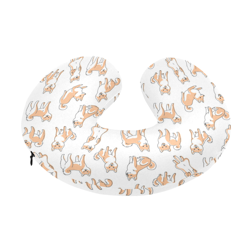 shiba inu dog pattern U-Shaped Travel Neck Pillow